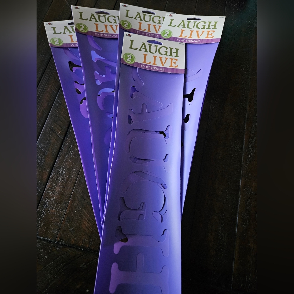 10 laugh live 5x18" stencils (5 sets with 2 in each set